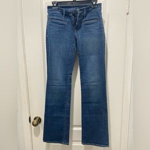 LOFT straight leg blue jeans. Size 0/25.